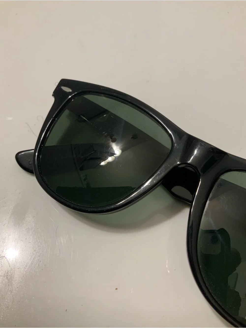Vintage B&L Ray Ban Wayfarer II Sunglasses L1724 WOAS Black Frame G-15 Case USA